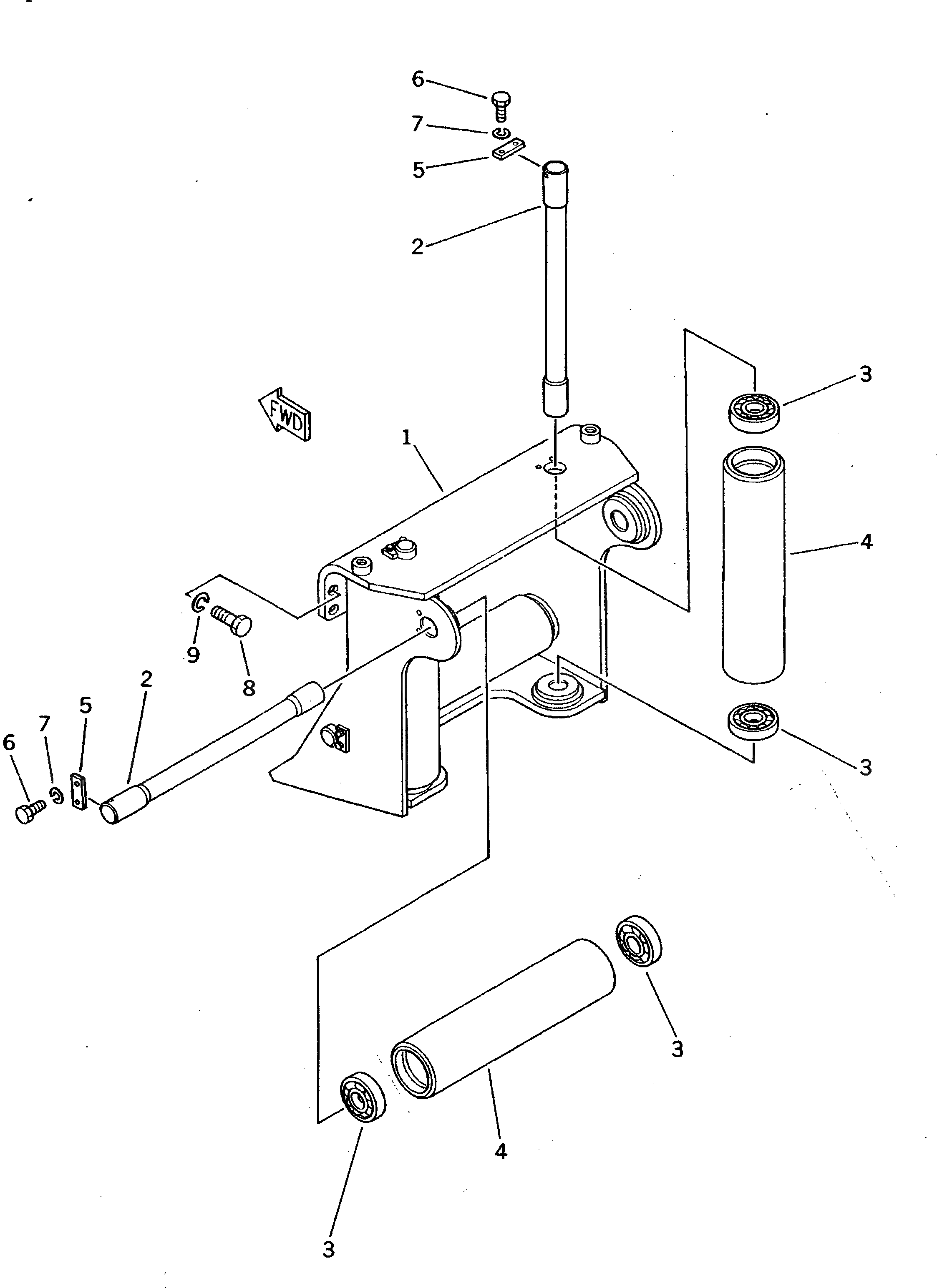 Вал 130-961-3130 Komatsu