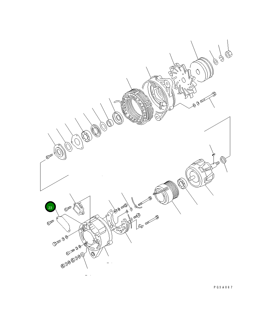 Крышка KD1-35761-0060 Komatsu