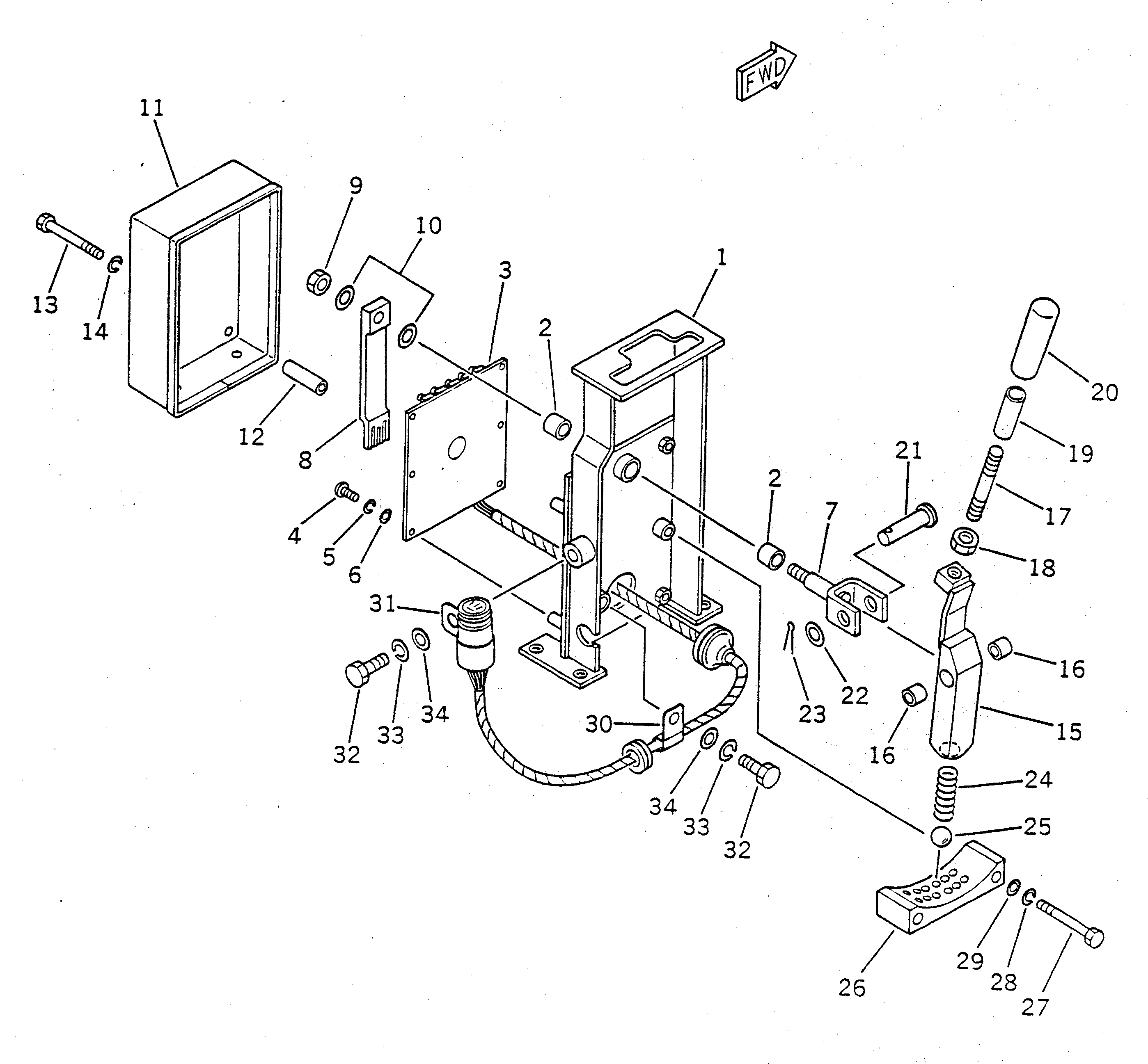 Рычаг 23S-06-12561 Komatsu