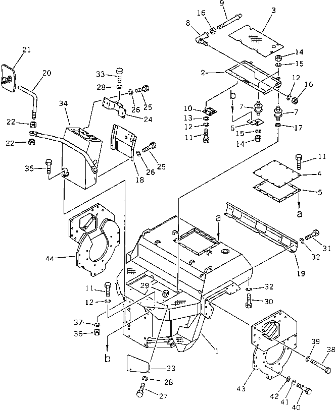 Крышка 258-10-24800 Komatsu