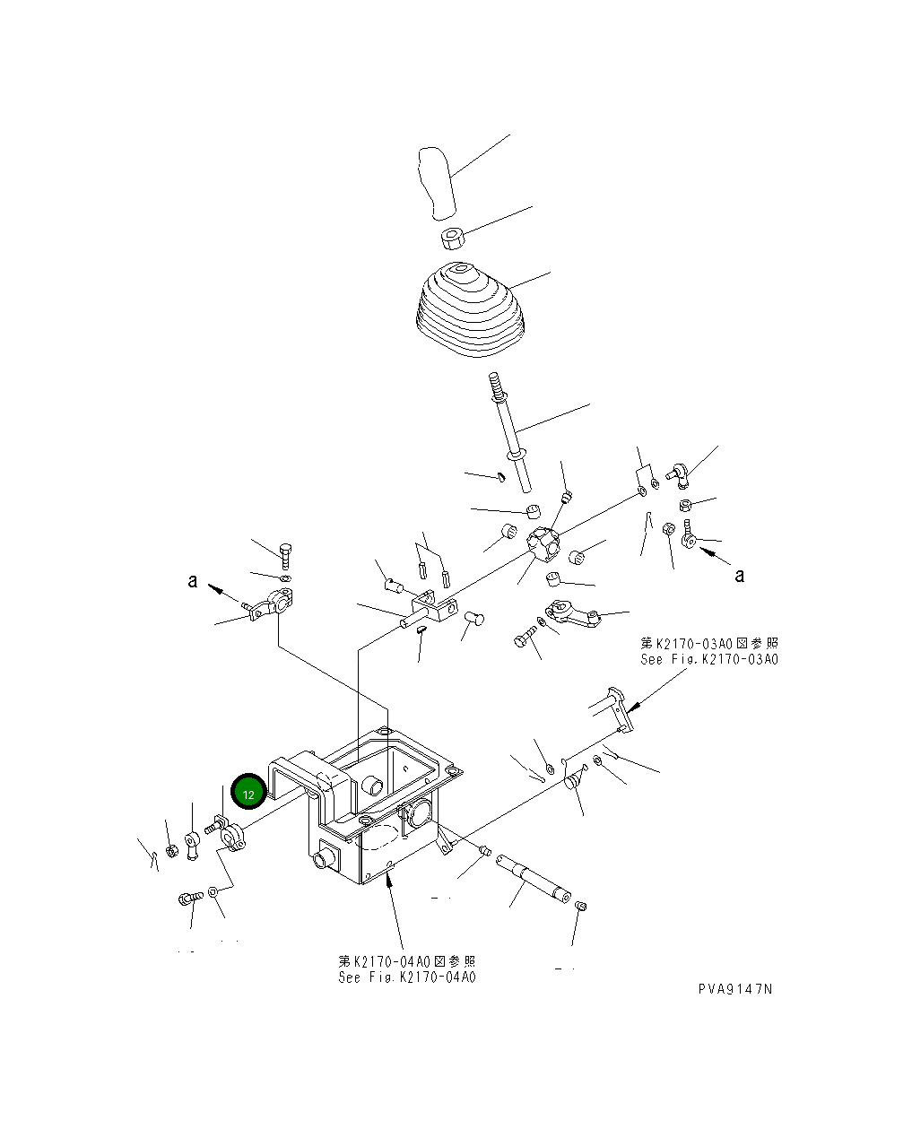 Рычаг 134-43-38360 Komatsu