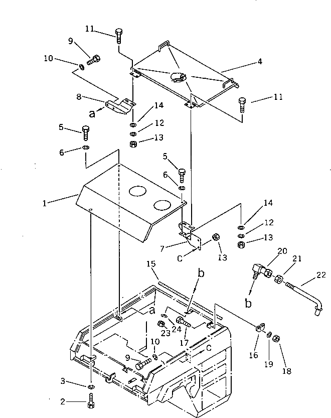 Крышка 258-10-27200 Komatsu