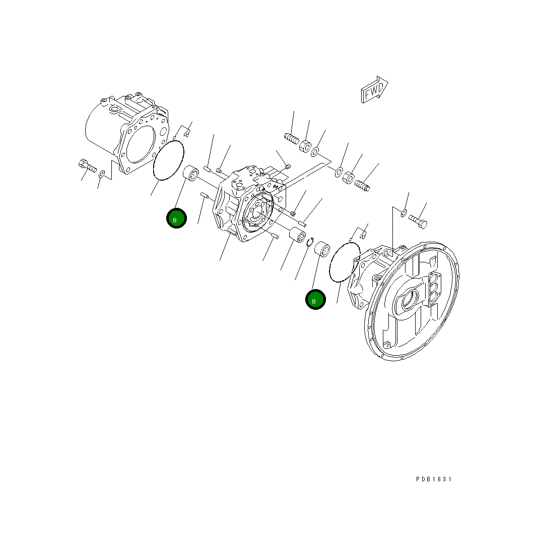 Подшипник 708-1H-12261 Komatsu