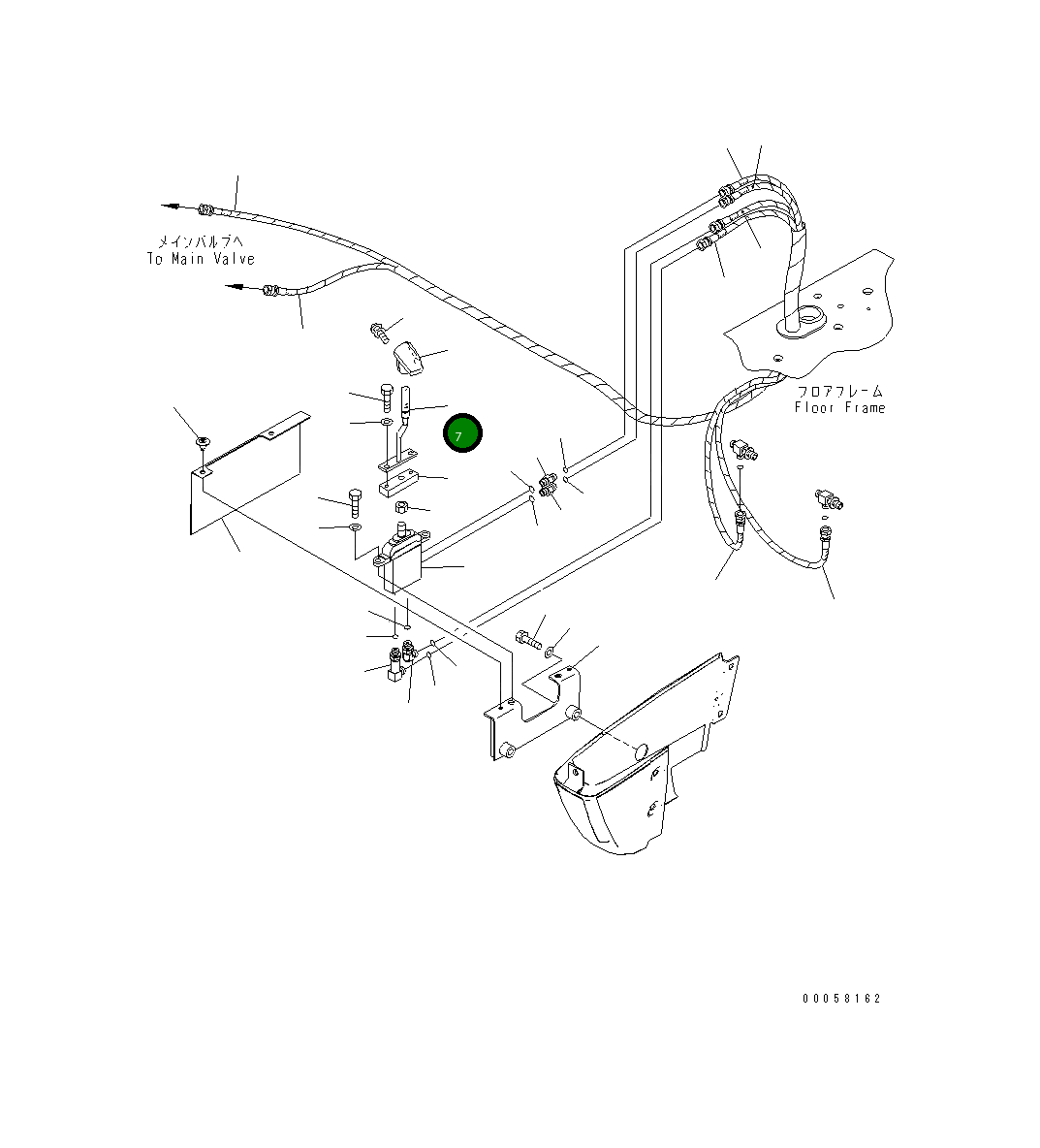 Рычаг 22B-43-23330 Komatsu