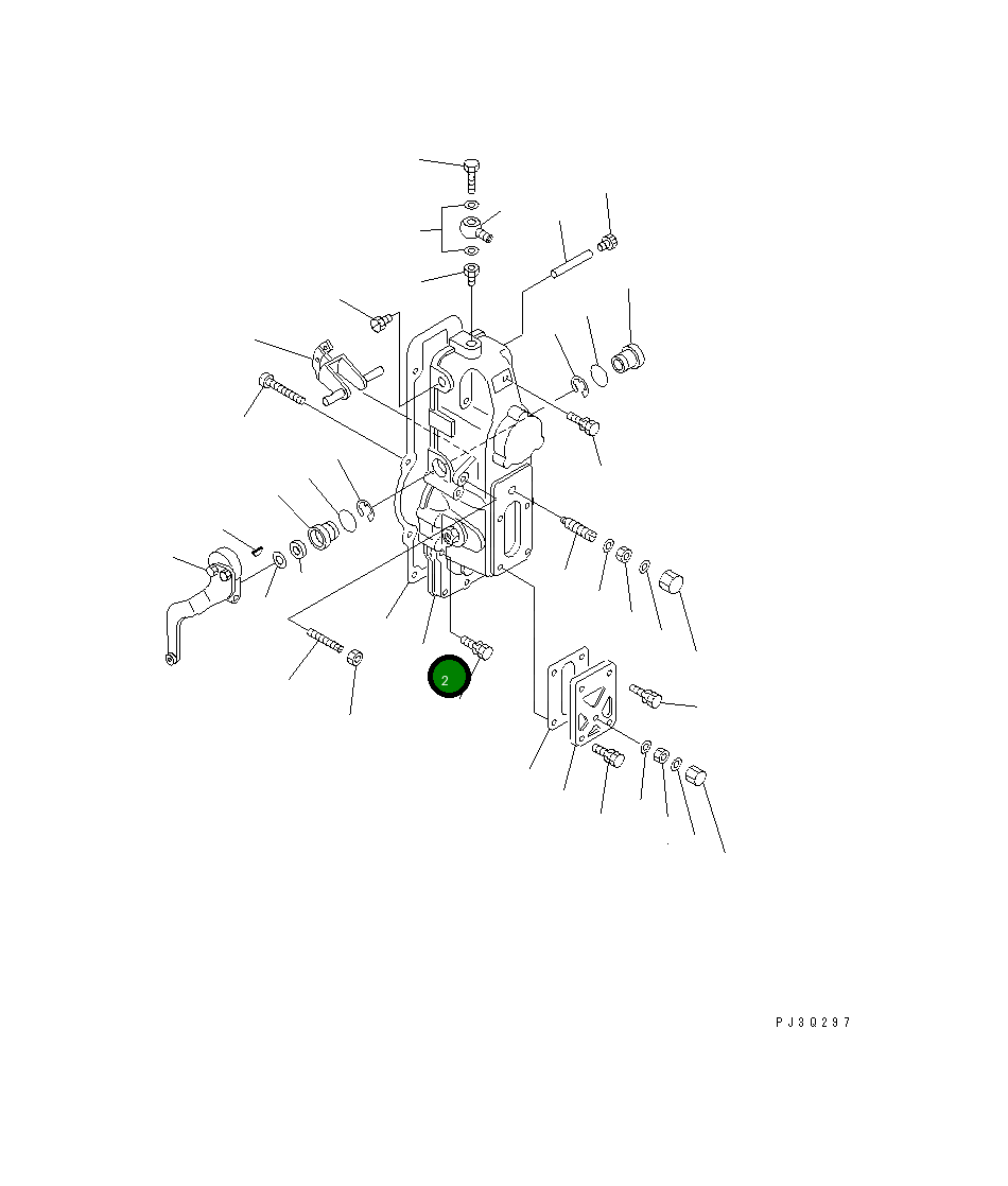 Крышка DK154520-7220 Komatsu