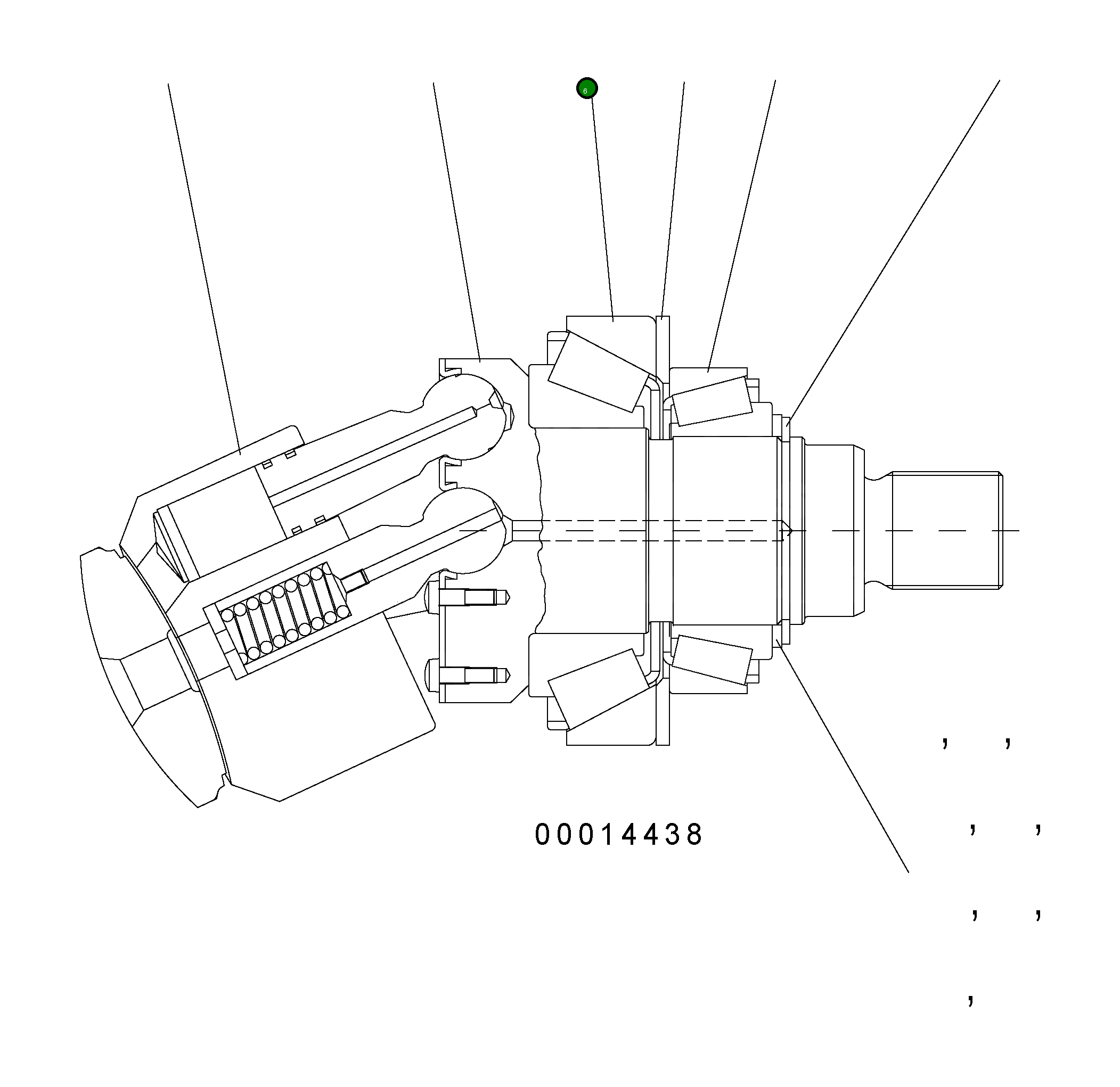 Подшипник UC1701543982 Komatsu