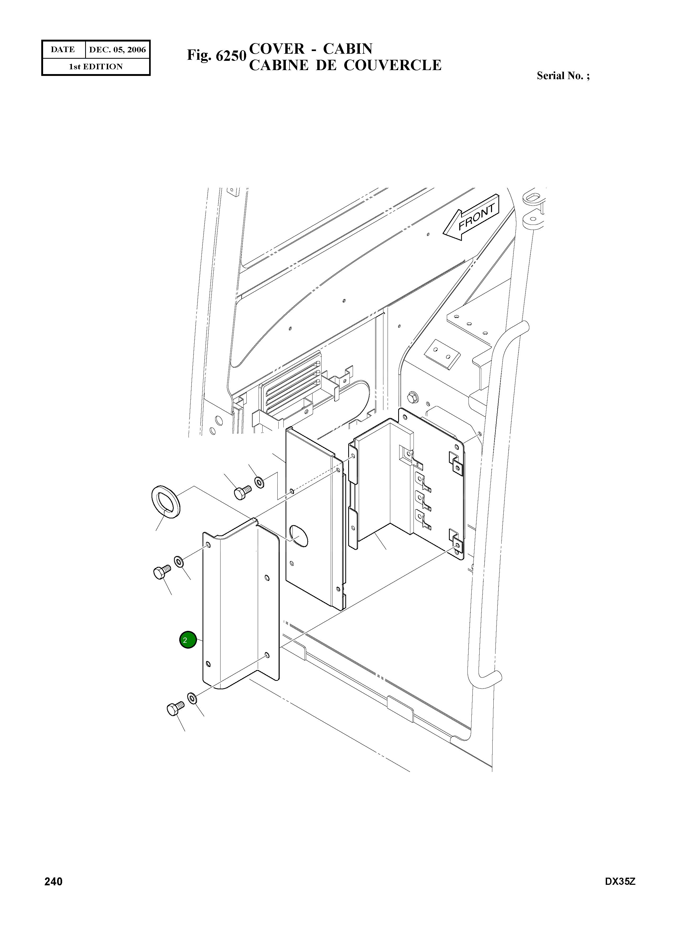 Крышка K1011919B Komatsu