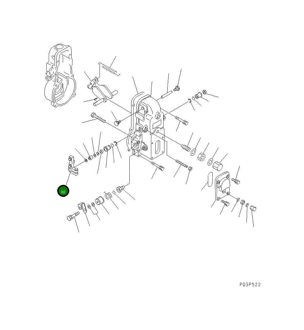 Рычаг DK154340-0320 Komatsu