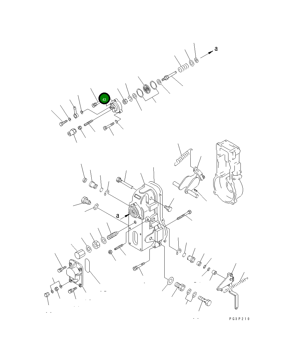 Крышка DK154404-5000 Komatsu