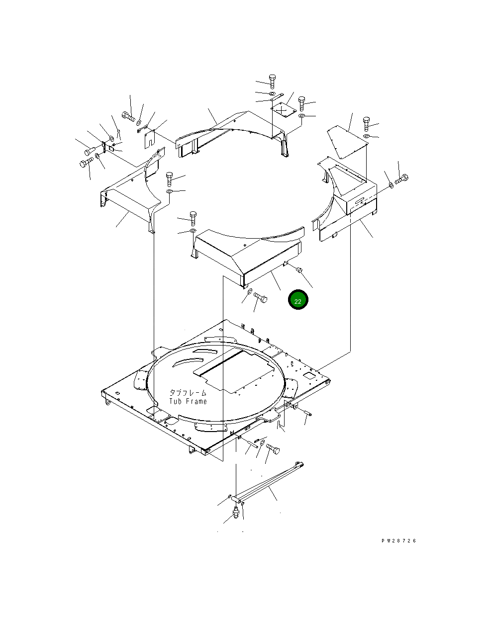 Крышка 8287-70-4690 Komatsu