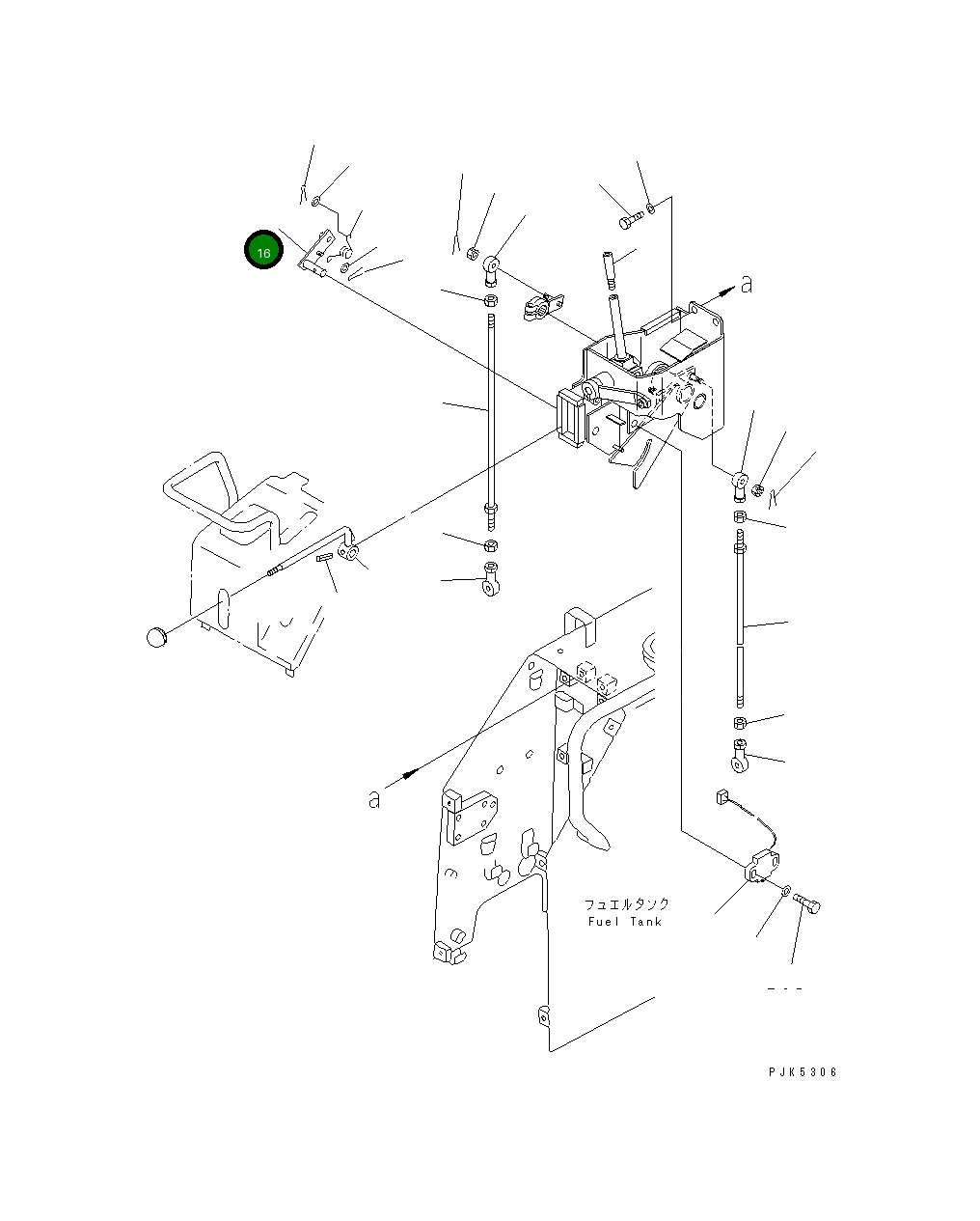 Рычаг 104-43-48340 Komatsu