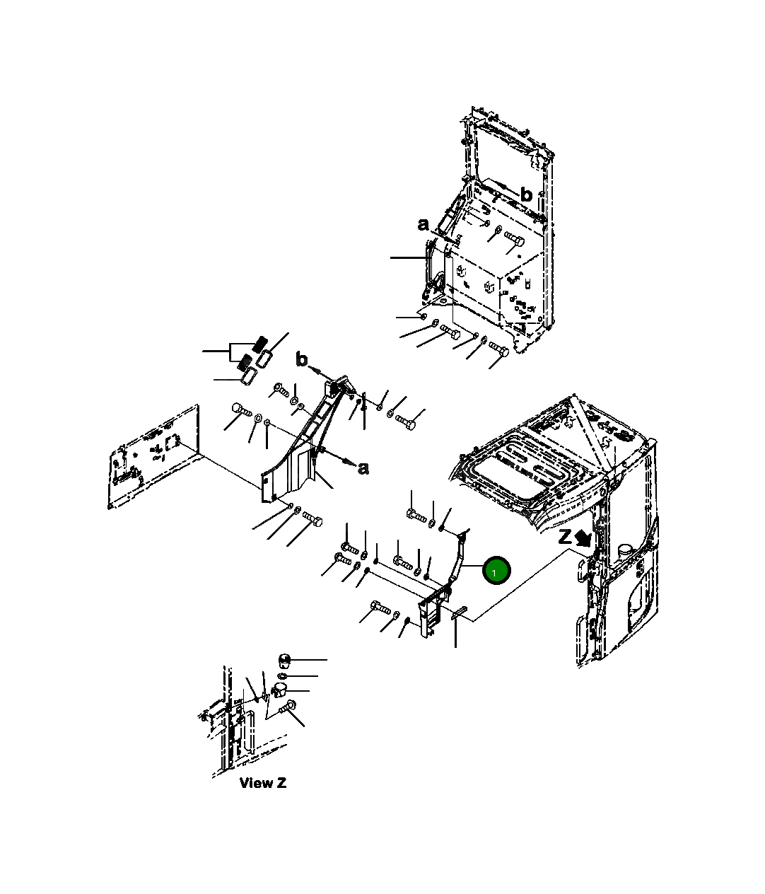 Крышка 22P-53-15361  Komatsu