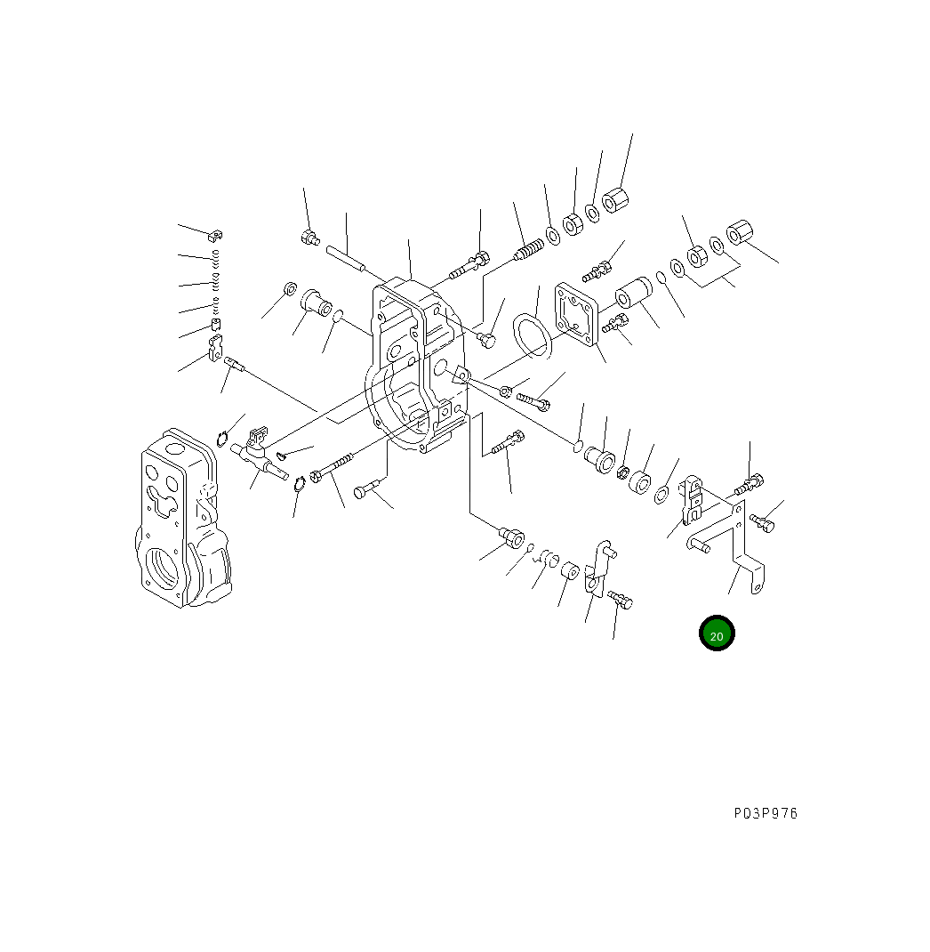 Рычаг ND091070-4290 Komatsu