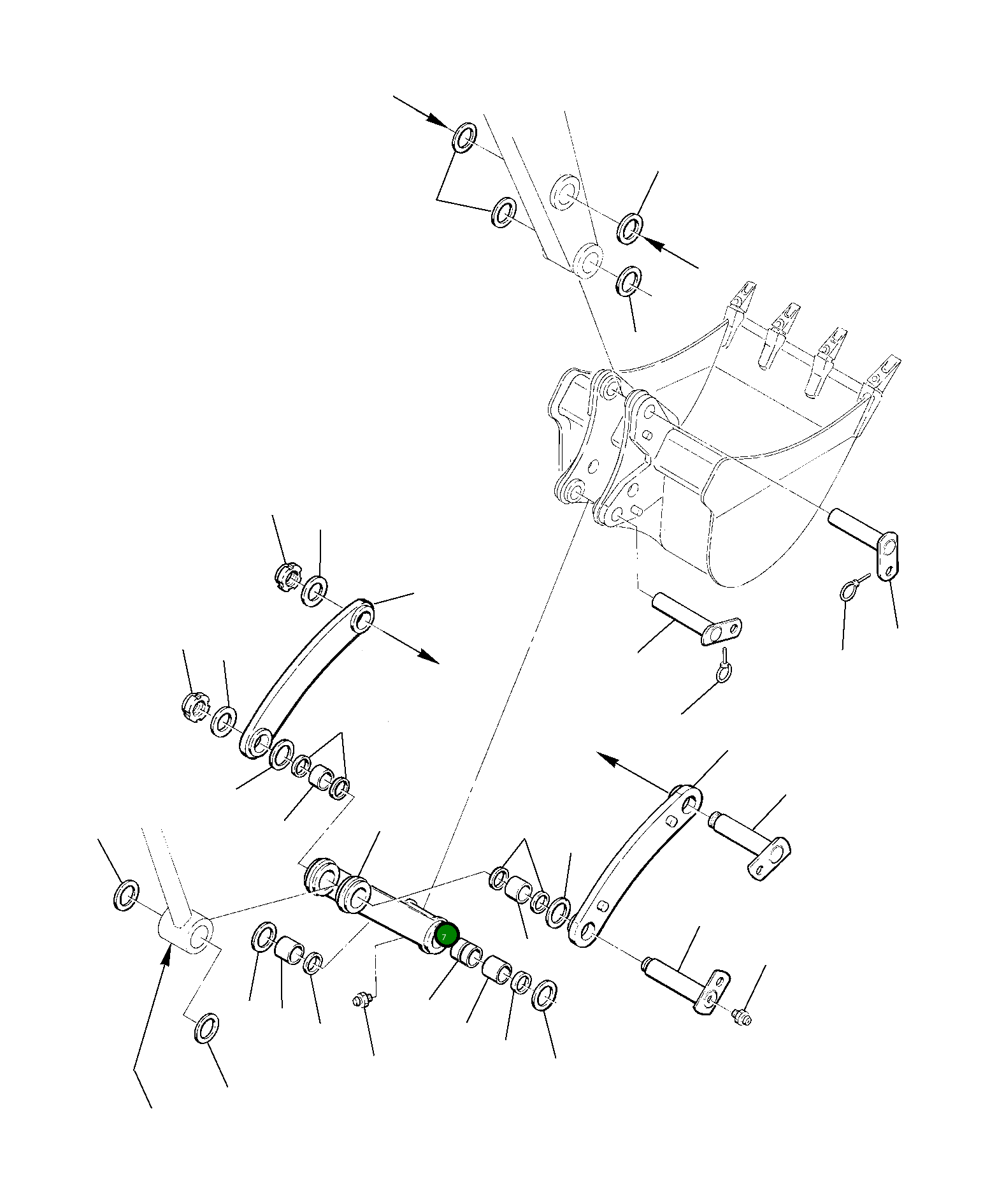 Рычаг 22E-70-11430 Komatsu