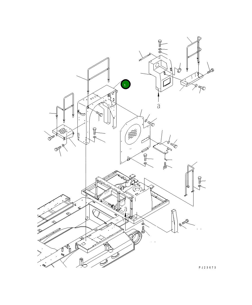 Крышка 8242-54-1231  Komatsu