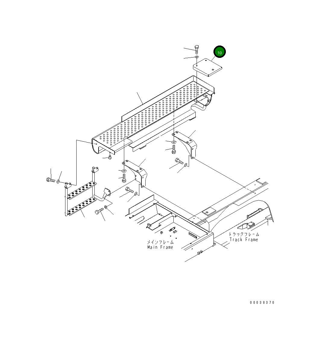 Крышка 8240-54-1852  Komatsu