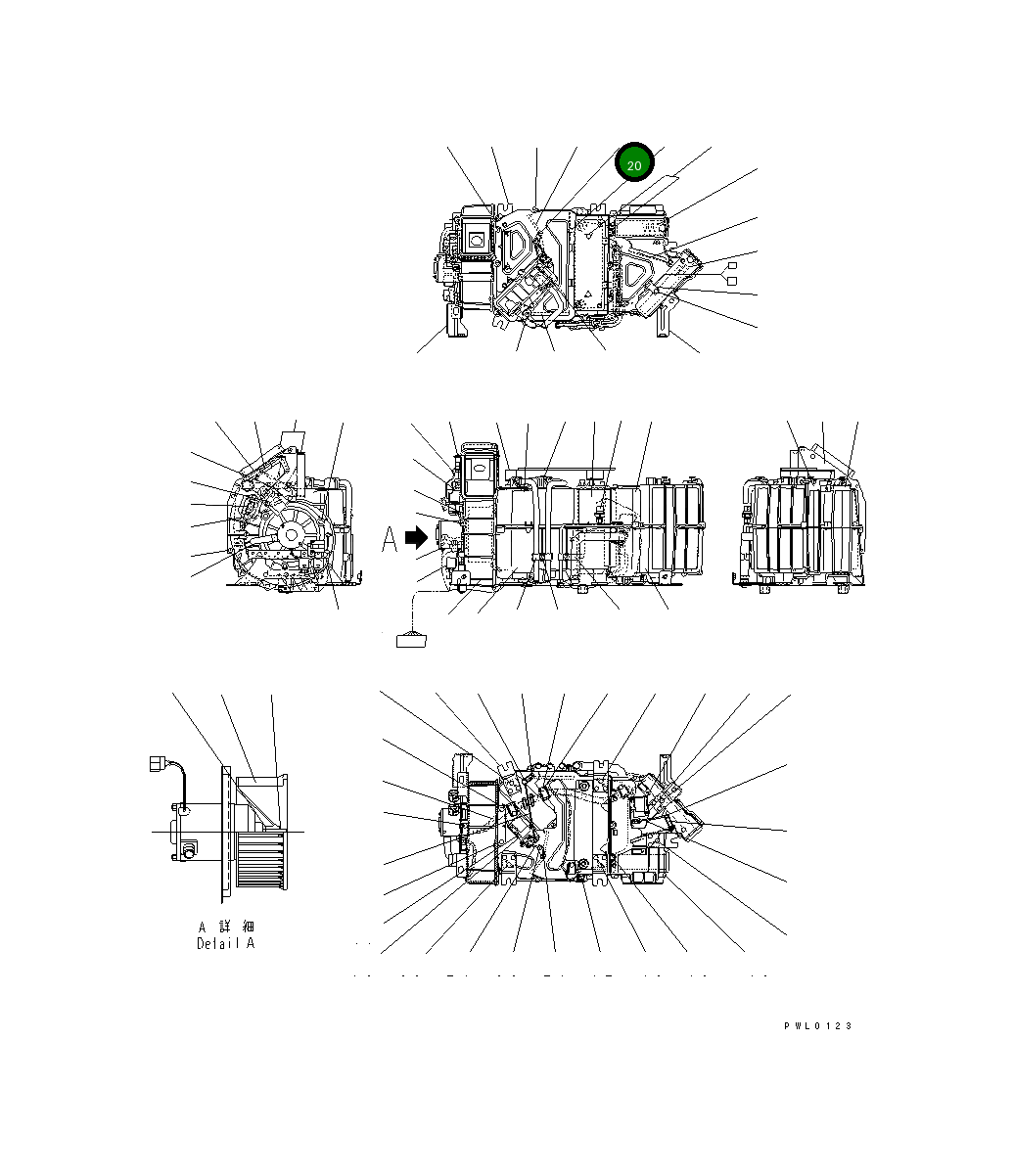 Рычаг TW534470-3500 Komatsu
