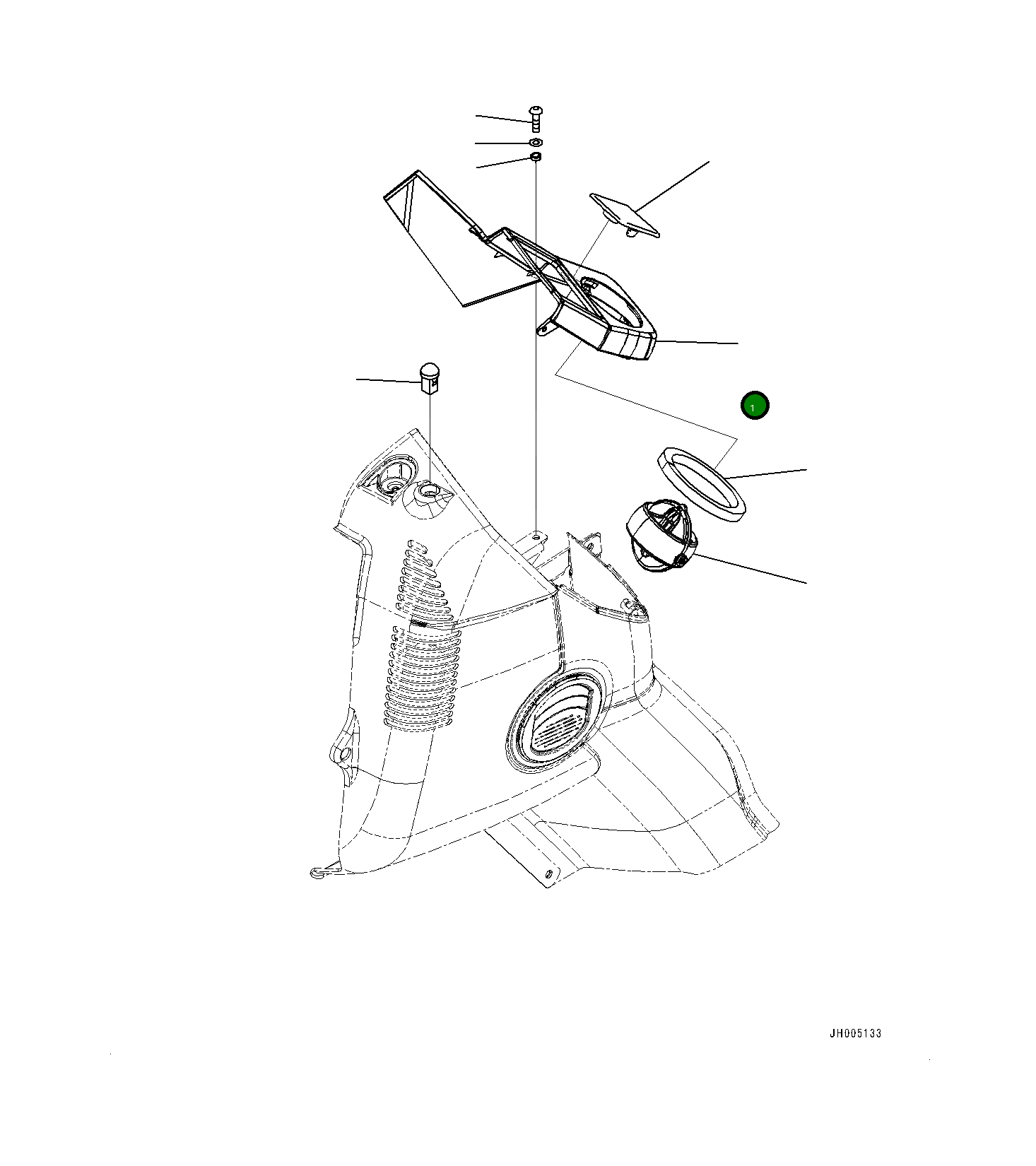 Крышка 2A5-53-11111  Komatsu