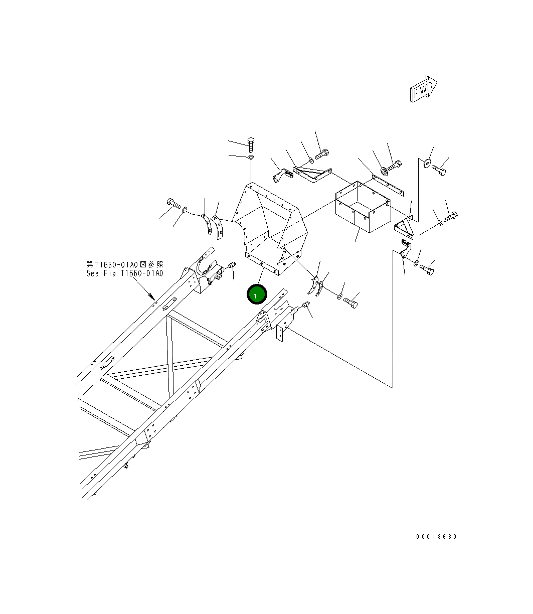 Крышка 8255-75-4531  Komatsu