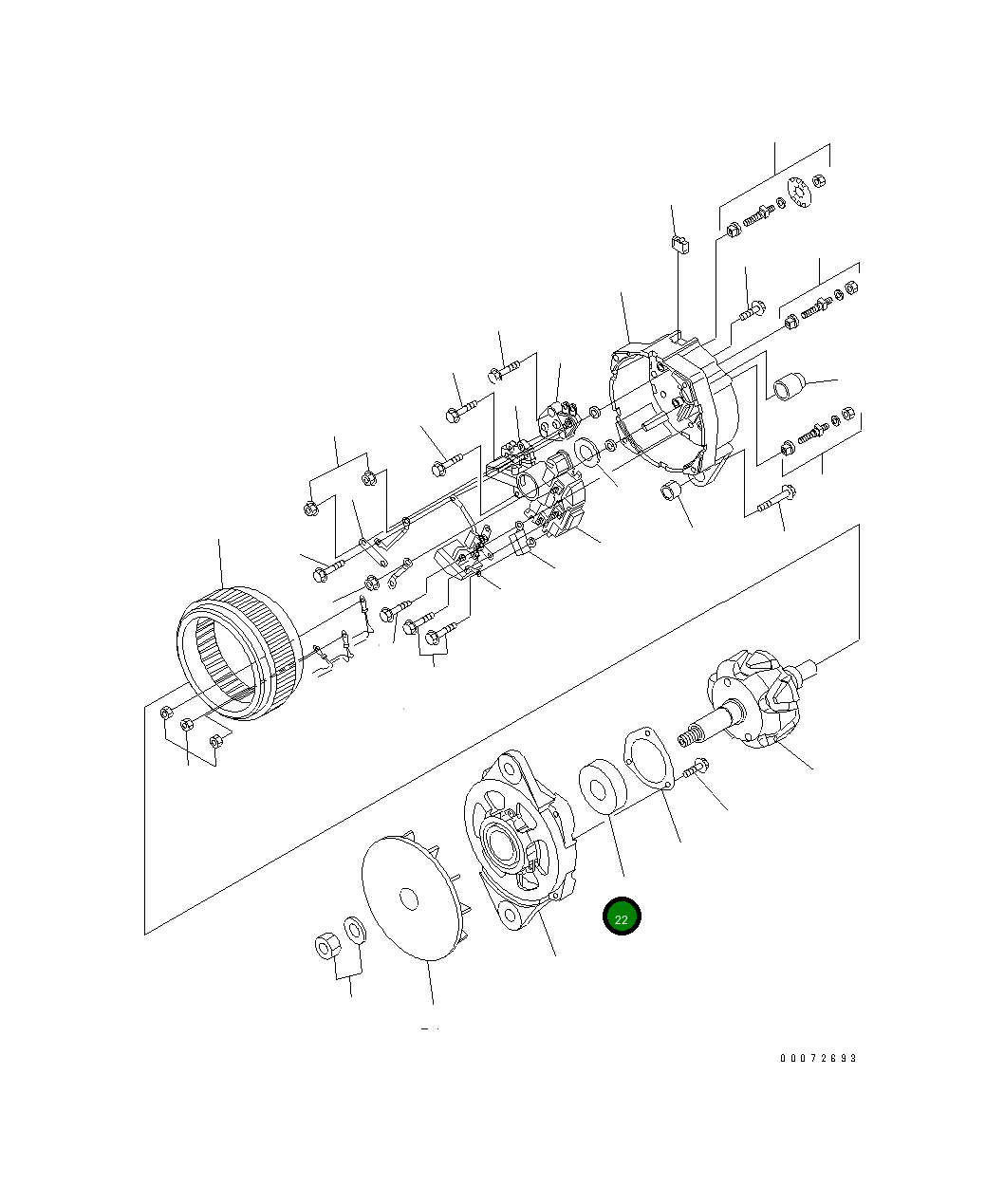 Подшипник 1213 268 H1  Komatsu