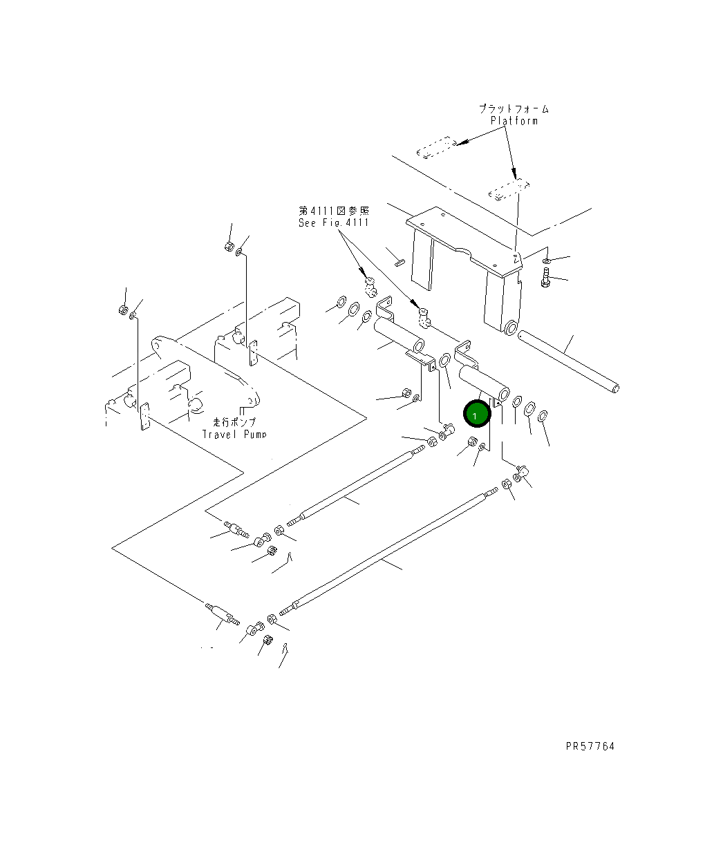 Рычаг 26C-43-11130 Komatsu