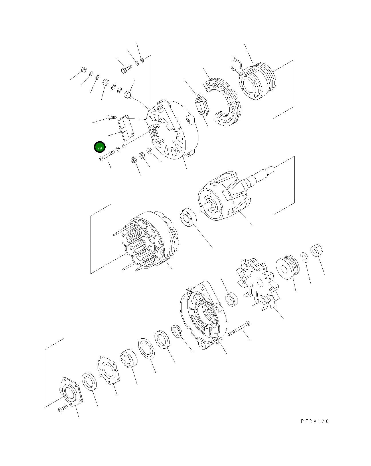 Крышка KD0-35761-01 Komatsu