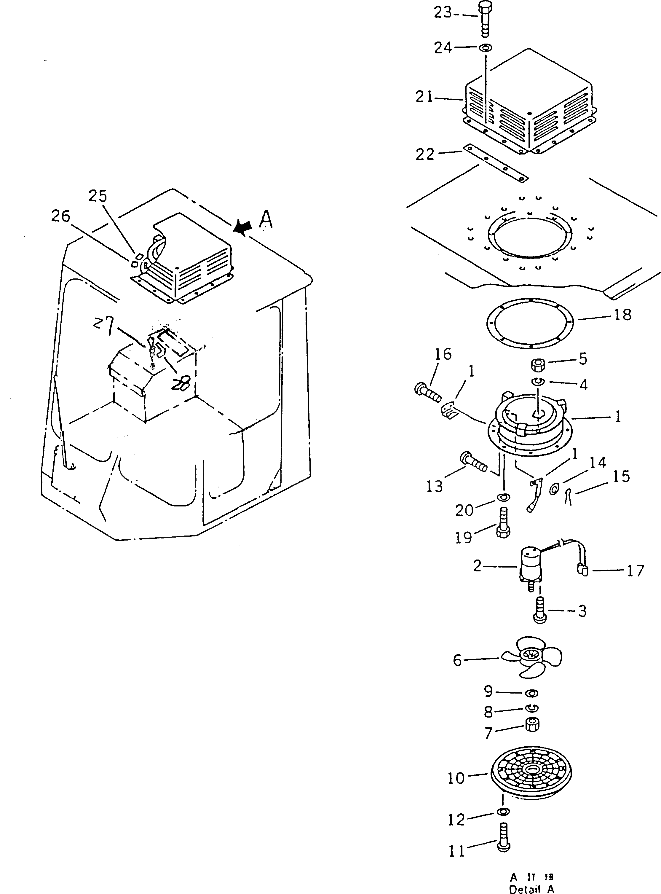 Крышка 41E-56-11571  Komatsu