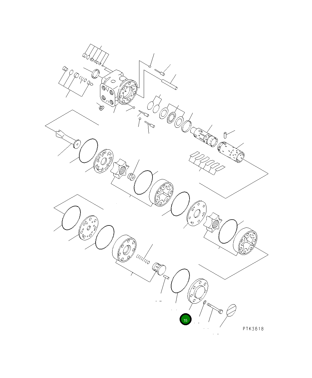 Крышка,END 20G-60-K3470 Komatsu
