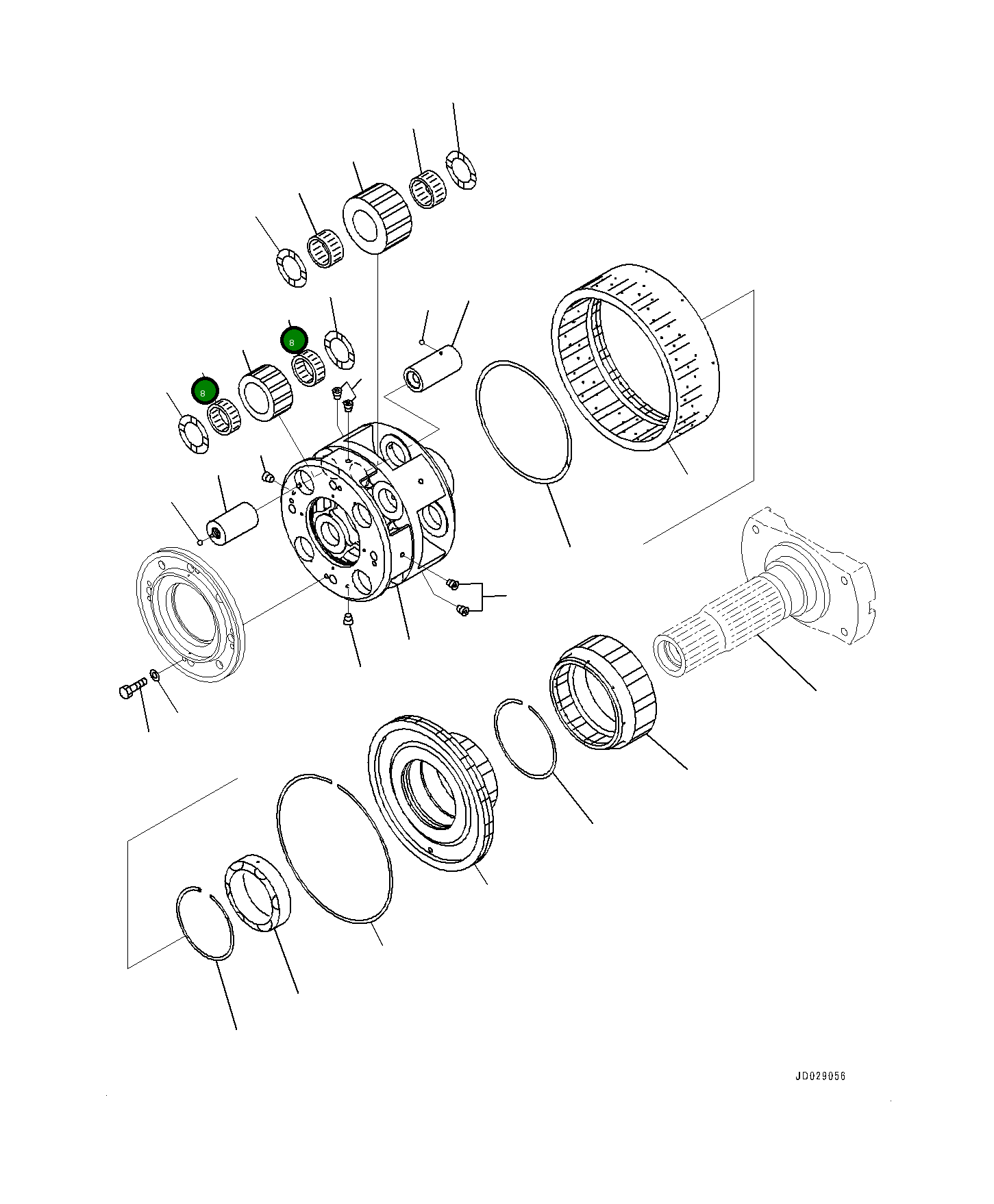 Подшипник 561-15-79440 Komatsu