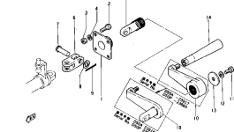 Вал D50-Q257 Komatsu