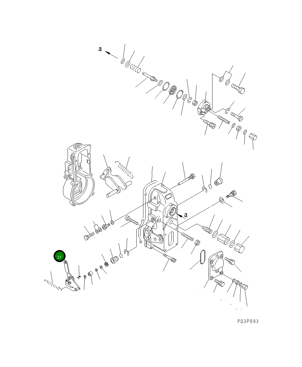 Рычаг DK154396-3720 Komatsu