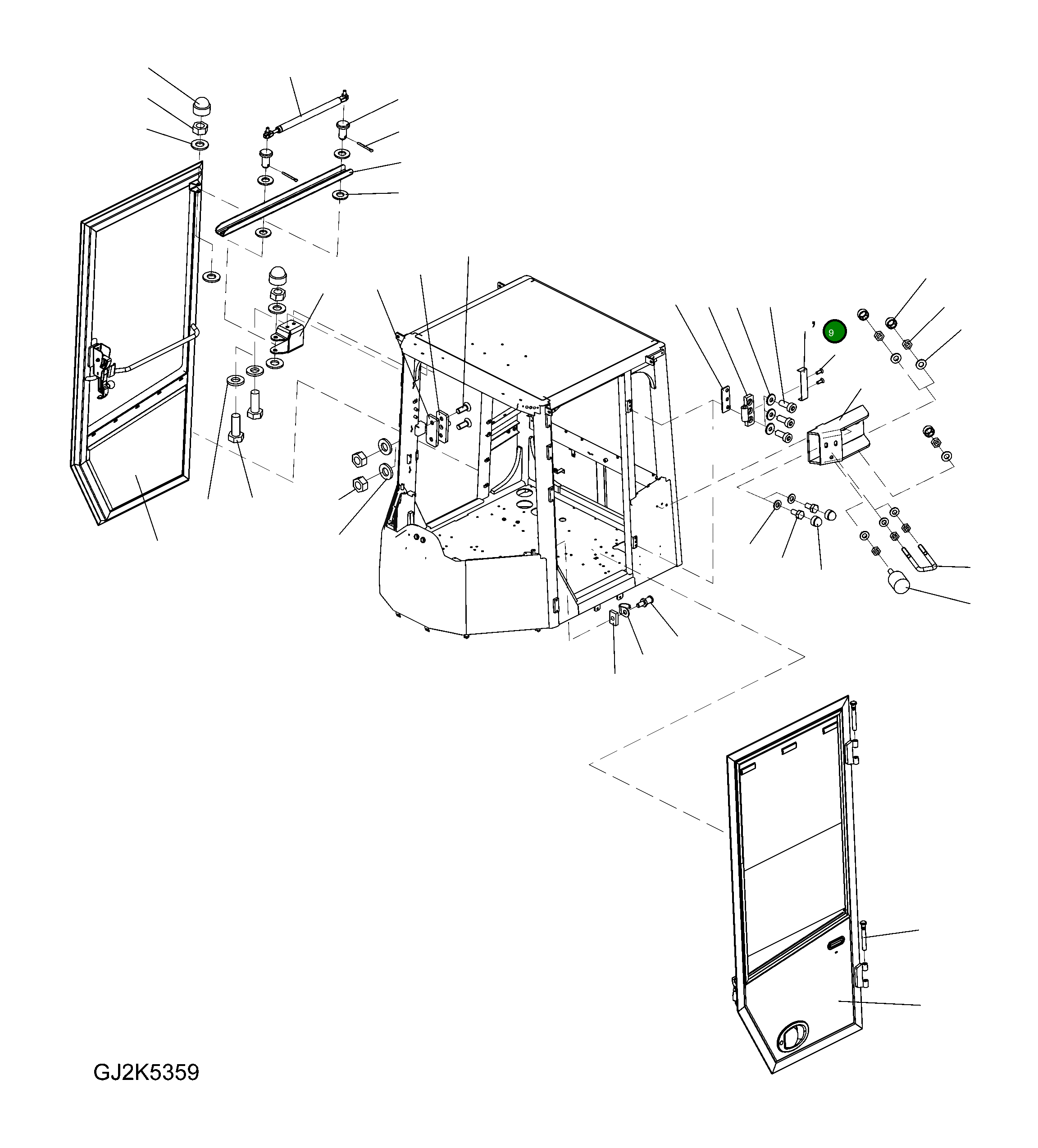 Крышка 423-56-H3B90  Komatsu