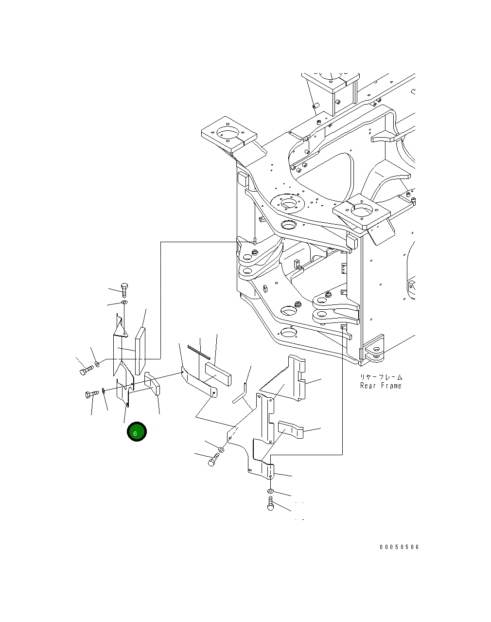 Крышка 421-46-44251  Komatsu