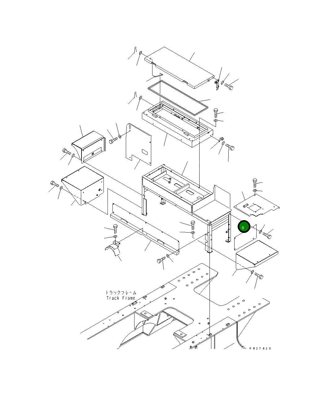 Крышка 8287-54-1991  Komatsu
