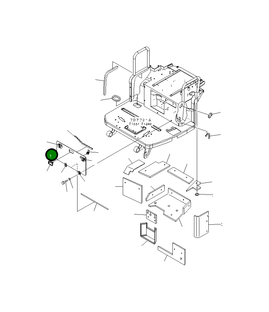 Крышка 22J-54-26362  Komatsu