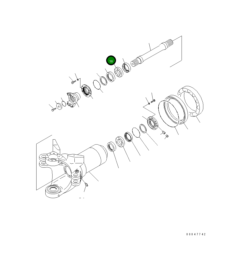 Подшипник 56D-46-13581 Komatsu