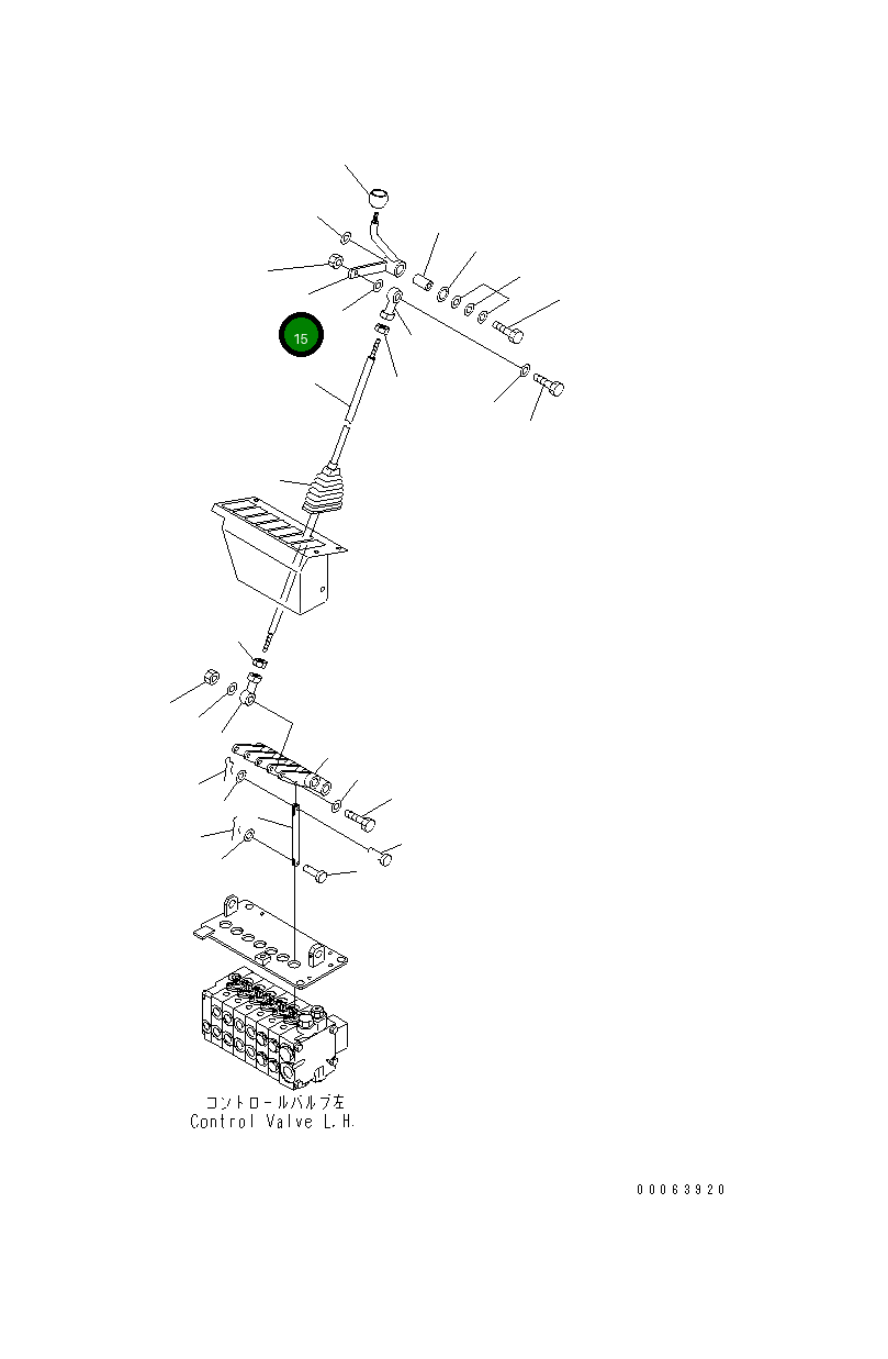 Рычаг 23B-43-36330 Komatsu