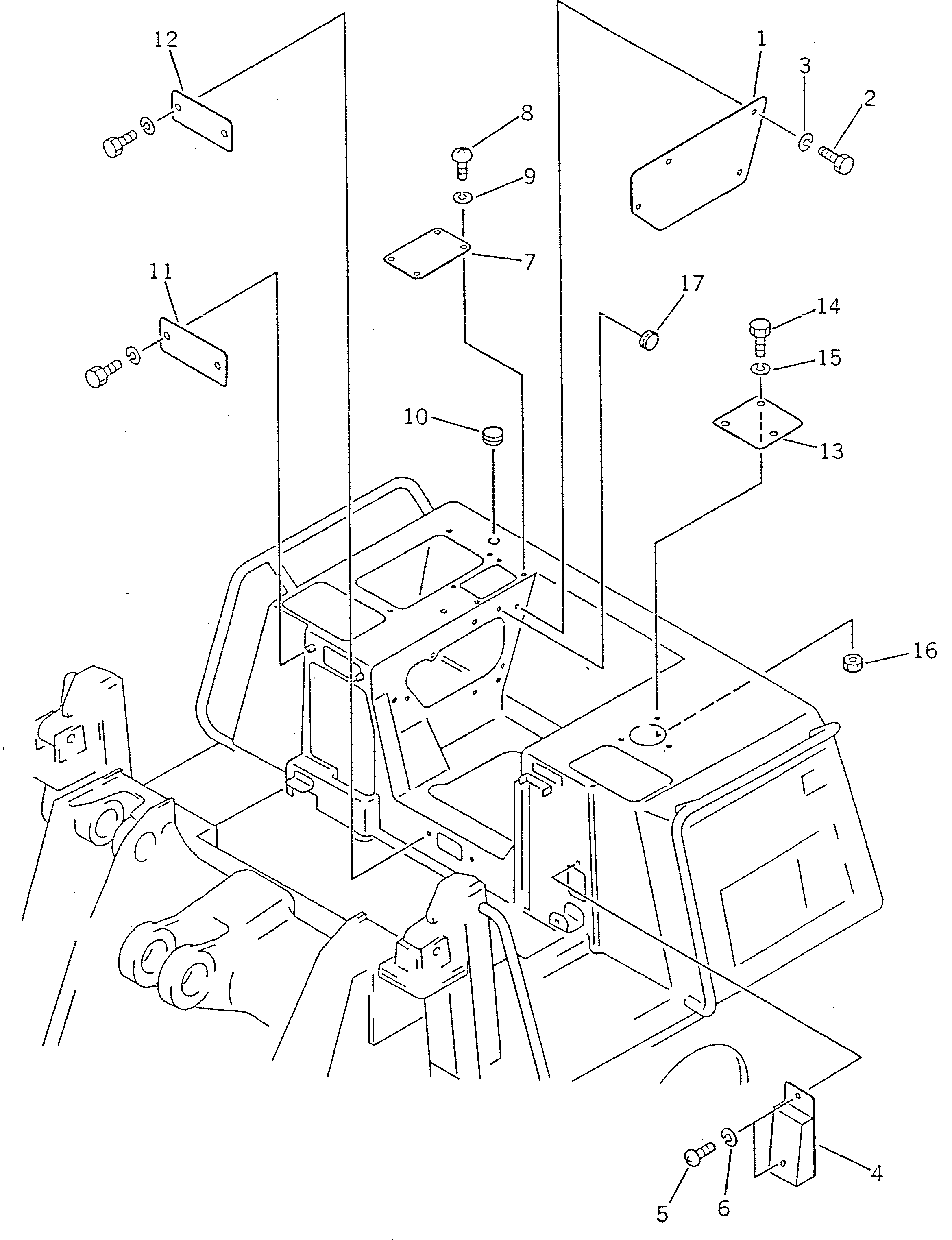 Крышка 142-54-12950 Komatsu