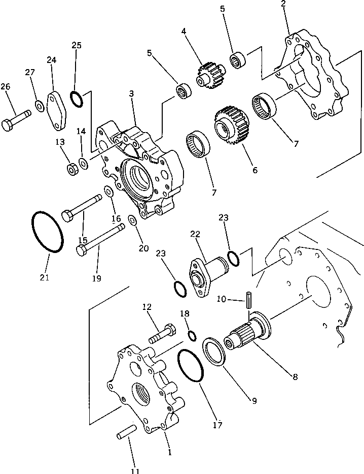 Крышка 363-15-14790 Komatsu