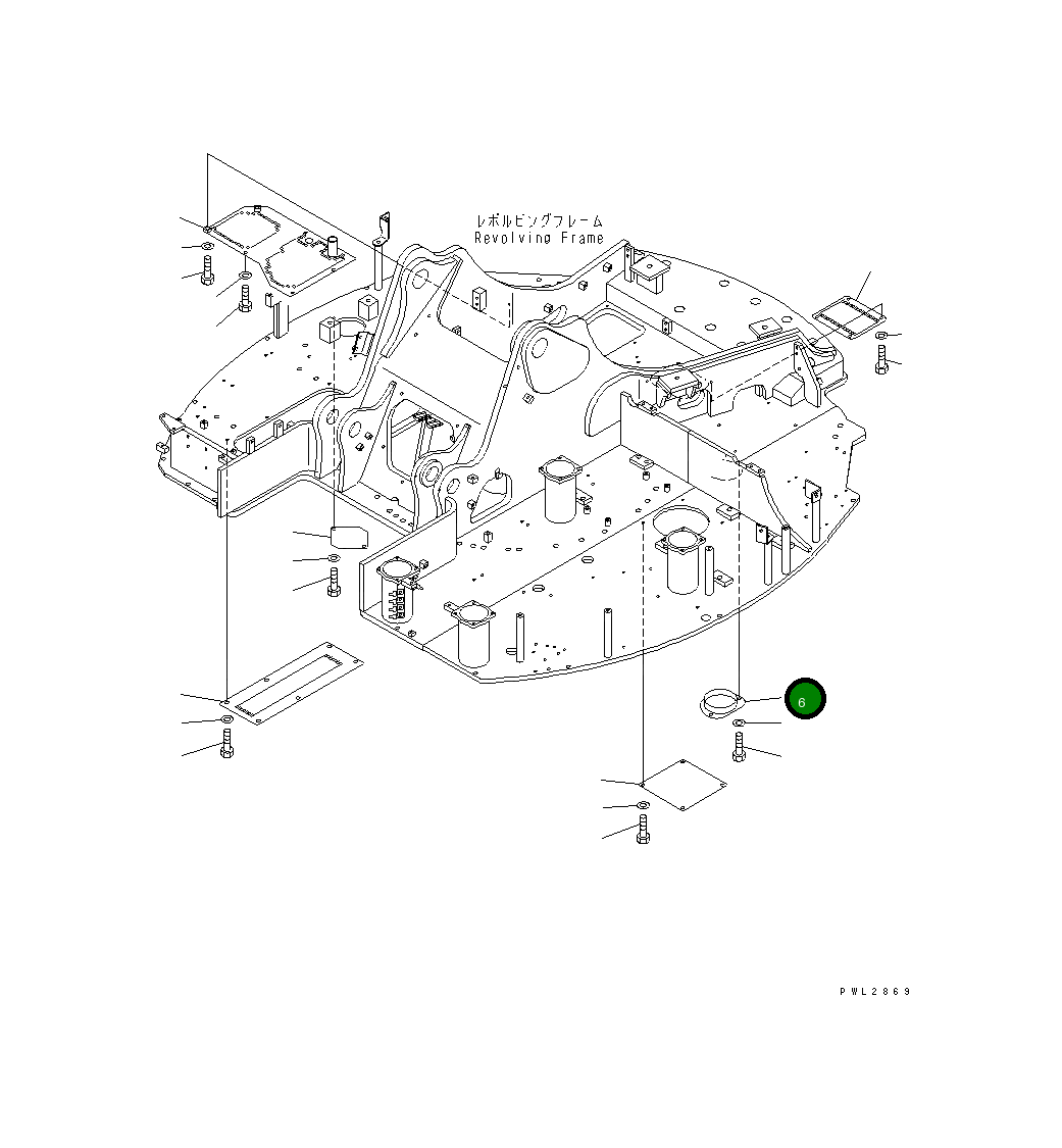 Крышка 22U-54-17411  Komatsu