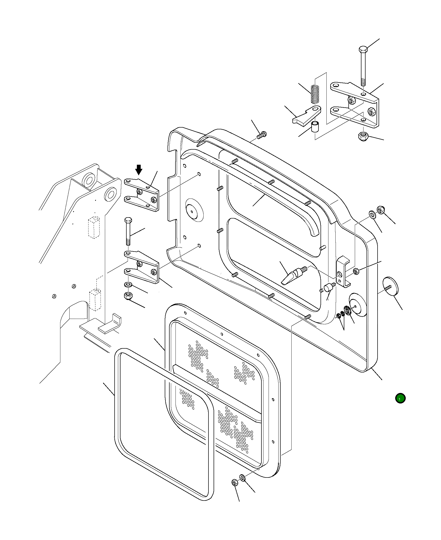 Крышка 37A-69-11613  Komatsu