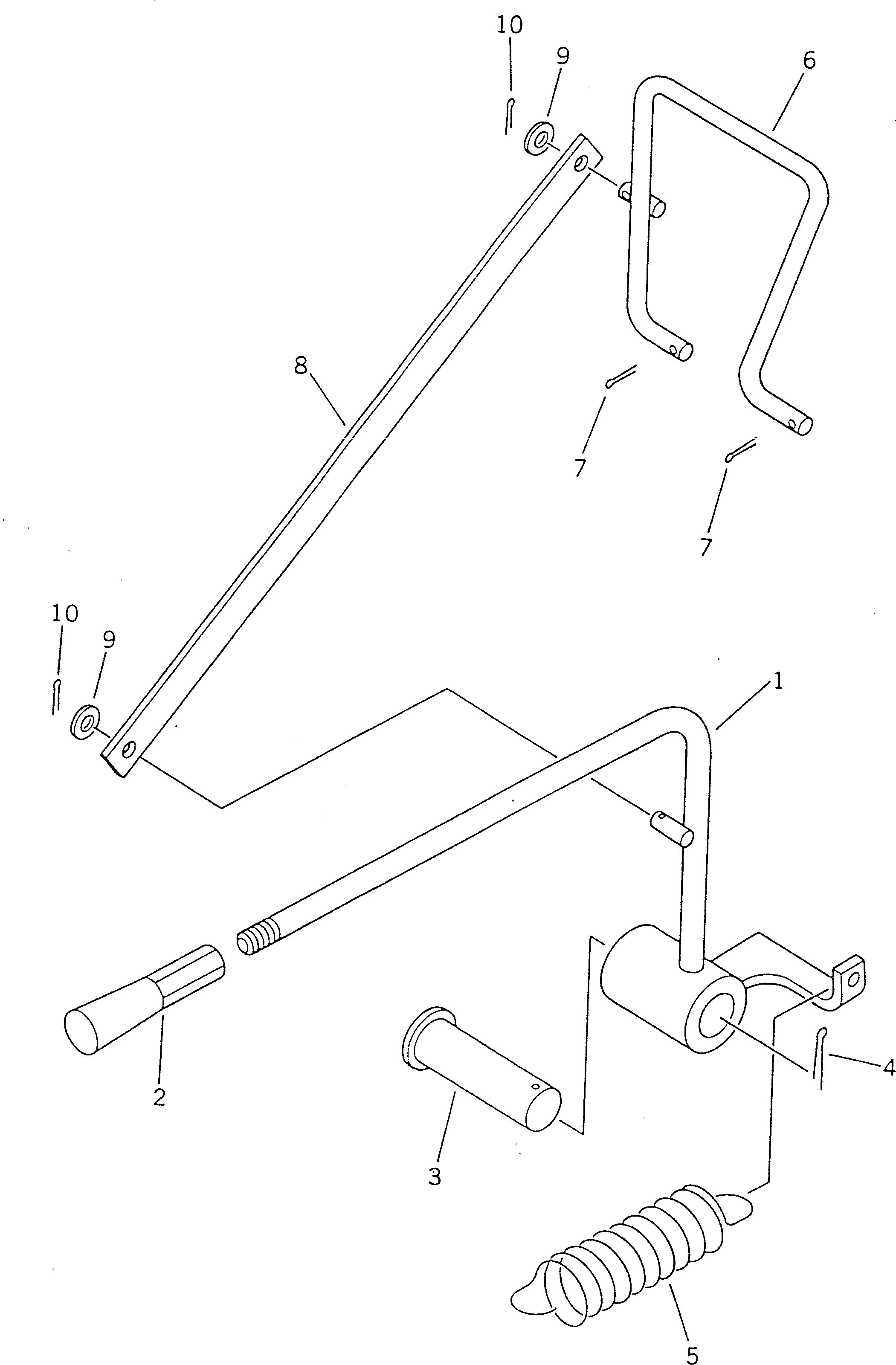 Рычаг 175-43-41252 Komatsu