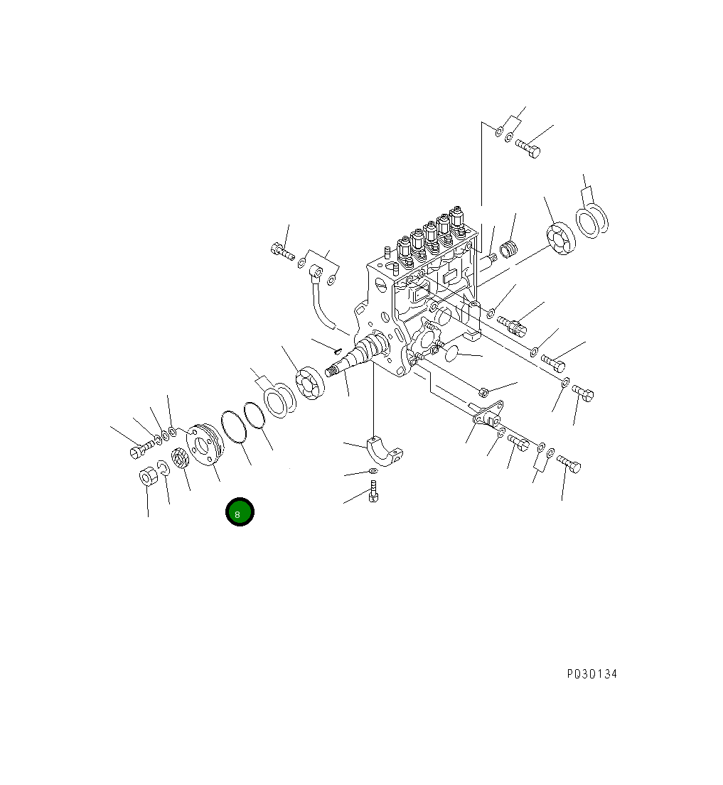 Крышка DK134316-2400 Komatsu