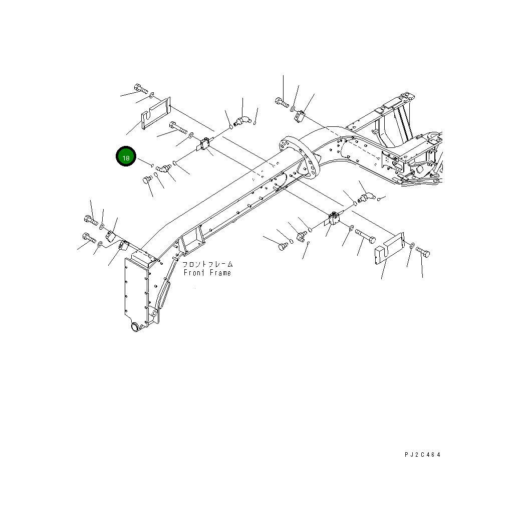 Крышка,R.H 23B-54-32562 Komatsu