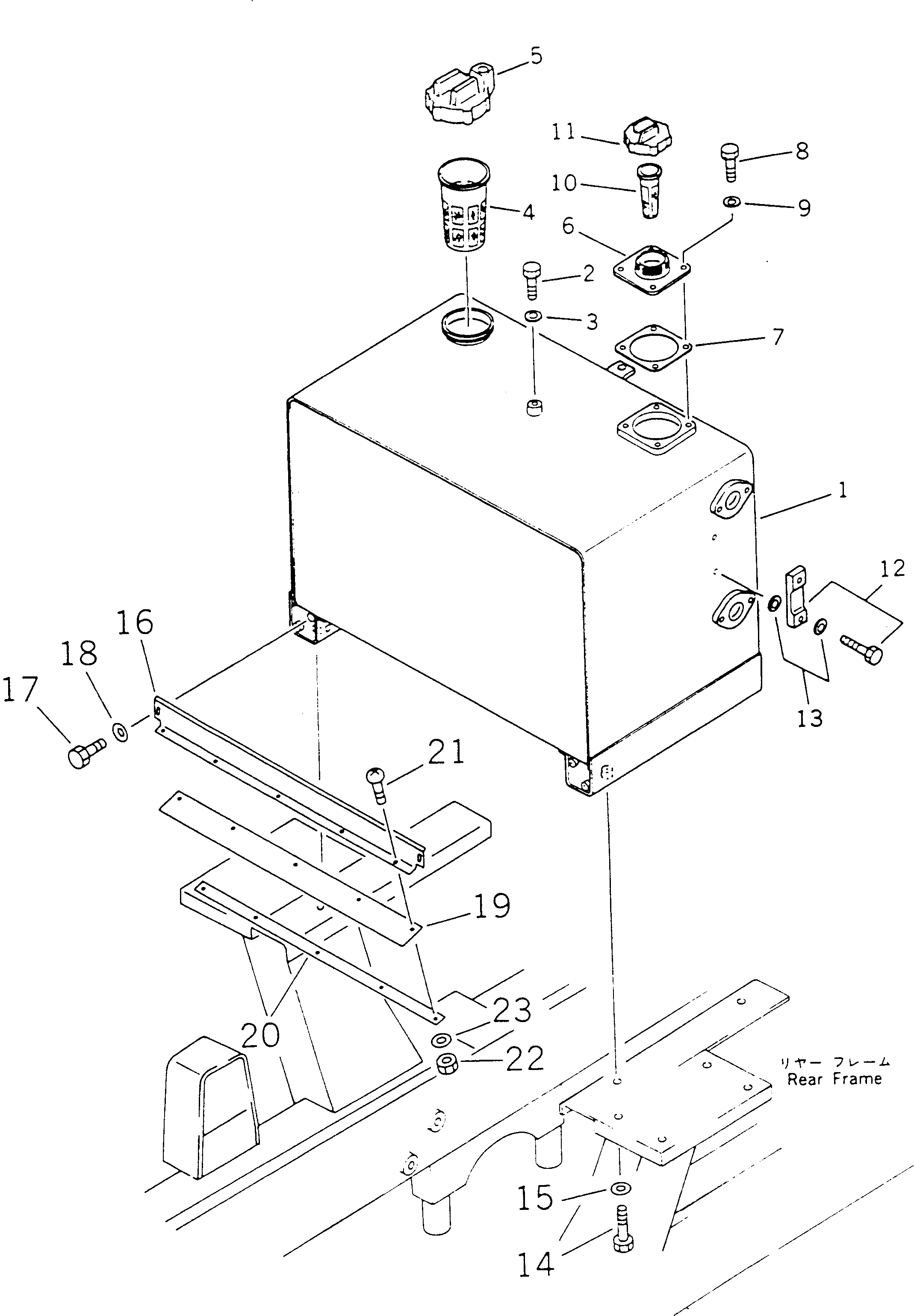Крышка 23A-54-18610 Komatsu