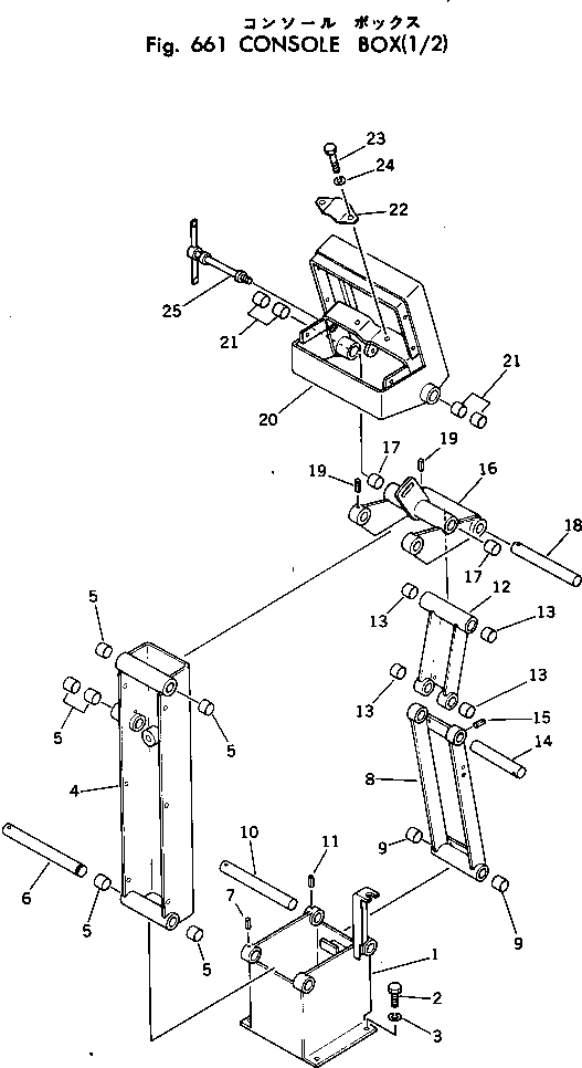 Рычаг 232-43-58290 Komatsu
