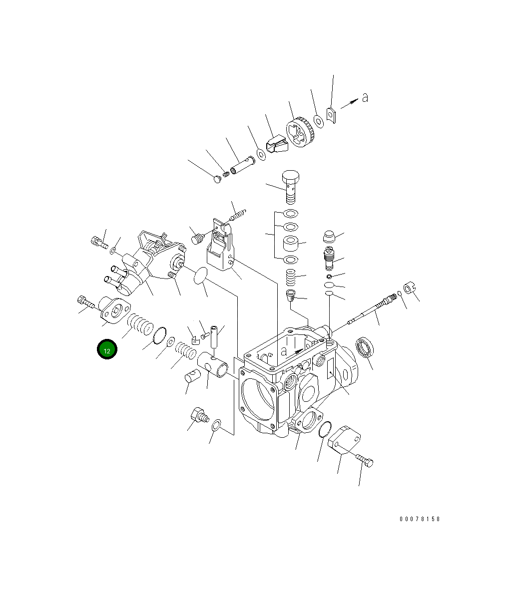 Крышка DK146310-4020 Komatsu