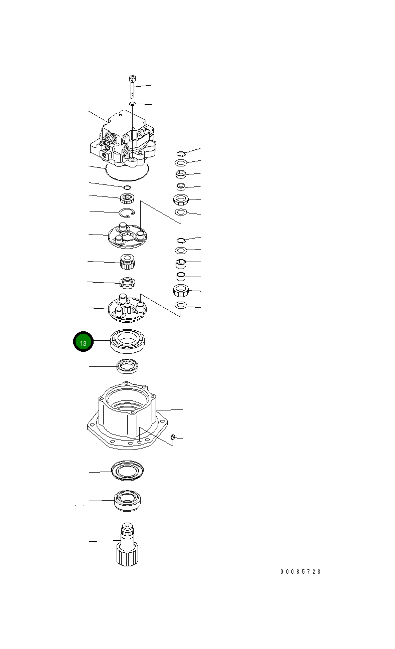 Подшипник 418-17-39330 Komatsu
