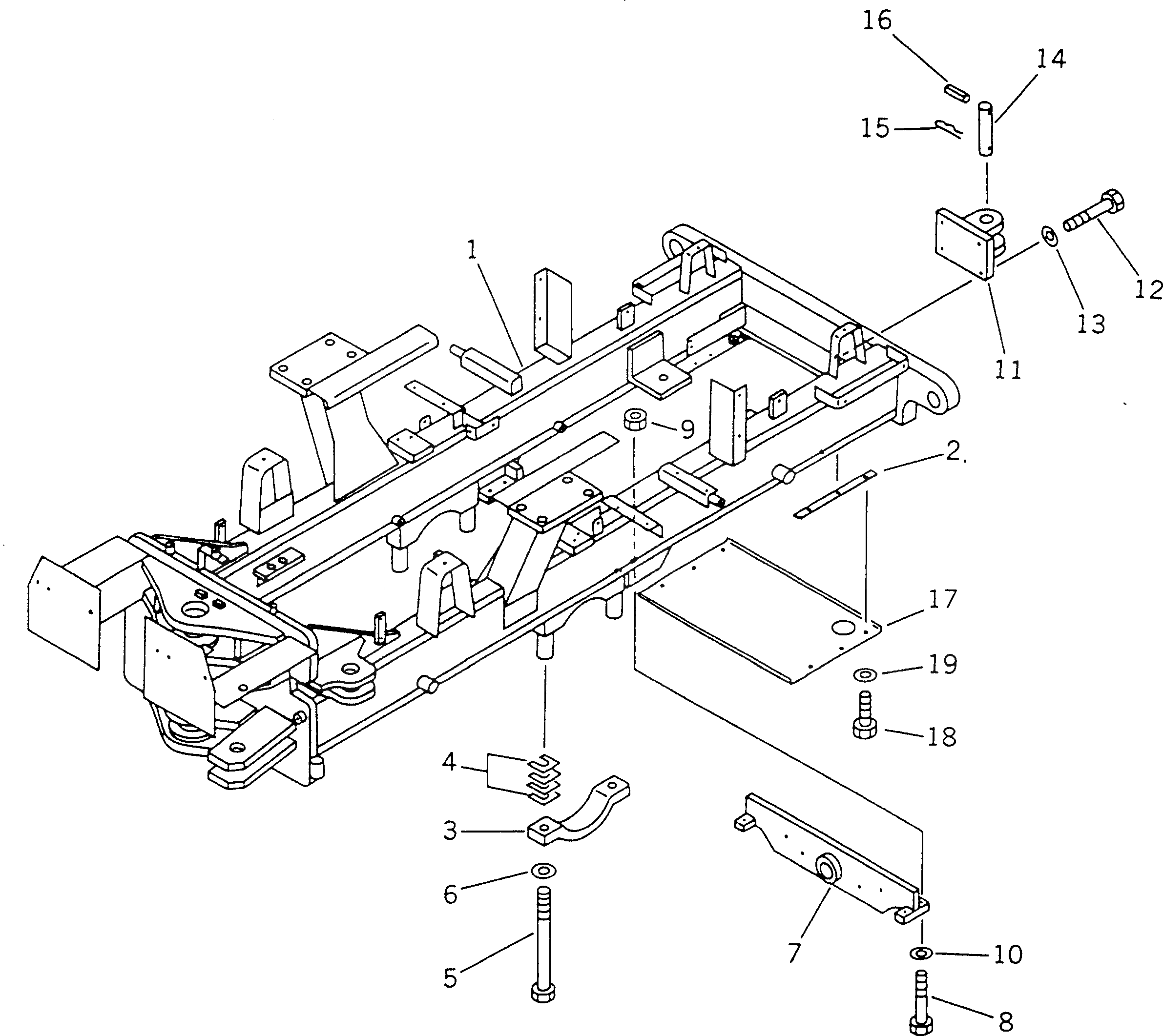 Крышка 23B-46-19361 Komatsu