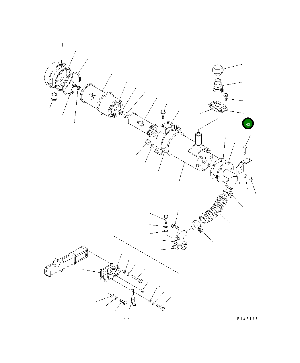 Крышка M711036338300 Komatsu